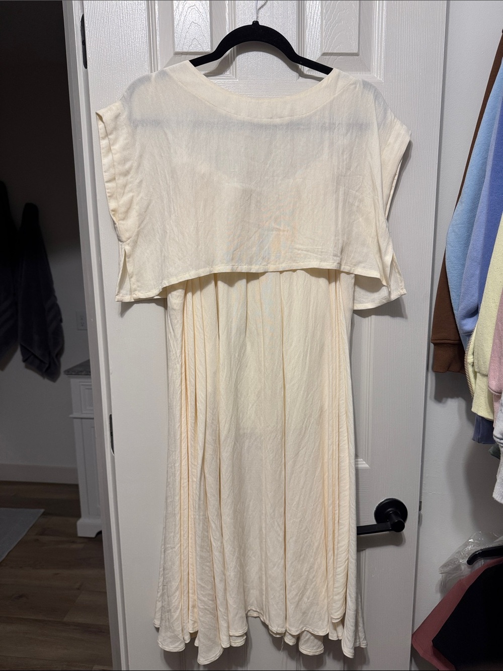 Cream Maxi Skirt + Crop Top